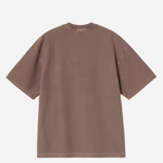 T-shirt con logo in marrone carhartt wip - uomo 