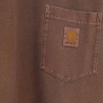 T-shirt con logo in marrone carhartt wip - uomo 