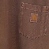 T-shirt con logo in marrone 