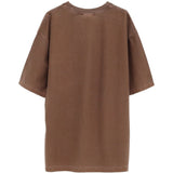 T-shirt con logo in marrone 