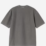 T-shirt con logo in grigio 