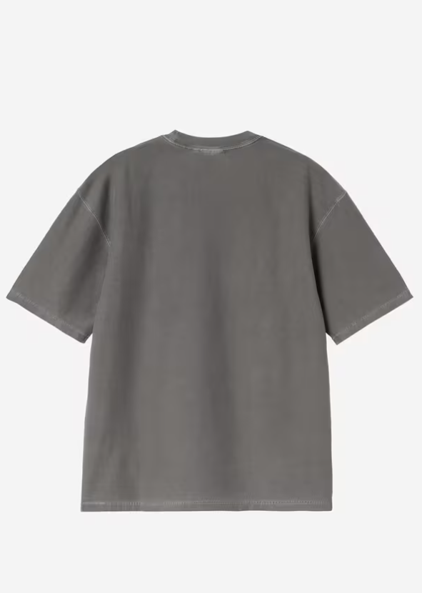 T-shirt con logo in grigio 