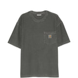T-shirt con logo in grigio 