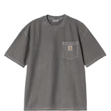 T-shirt con logo in grigio 