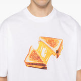 T-shirt Cheese Toast in bianco 