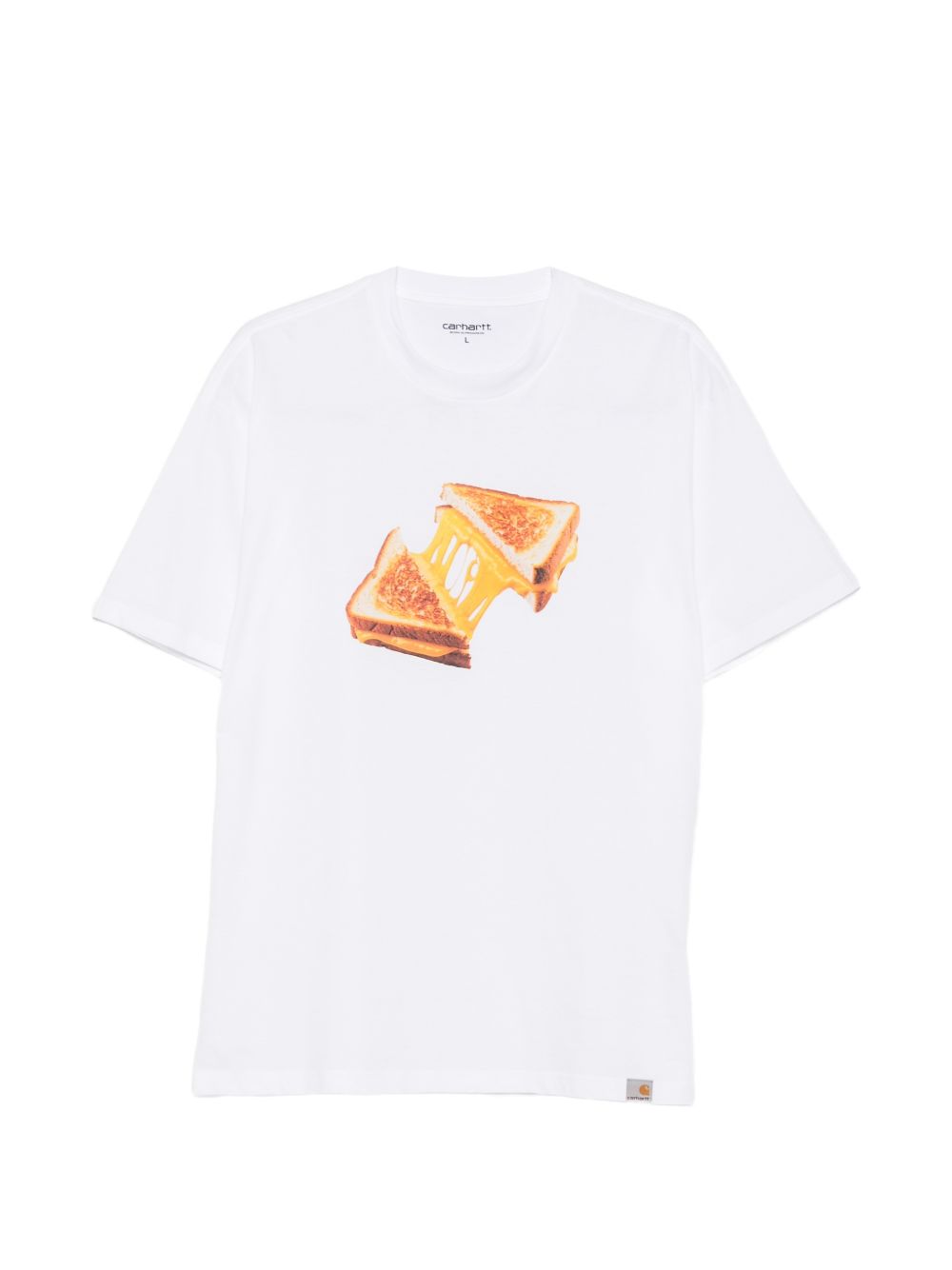 T-shirt Cheese Toast in bianco 