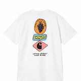 T-shirt Grapes in bianco 