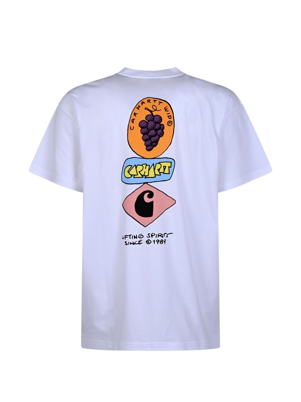 T-shirt Grapes in bianco 
