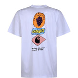 T-shirt Grapes in bianco 