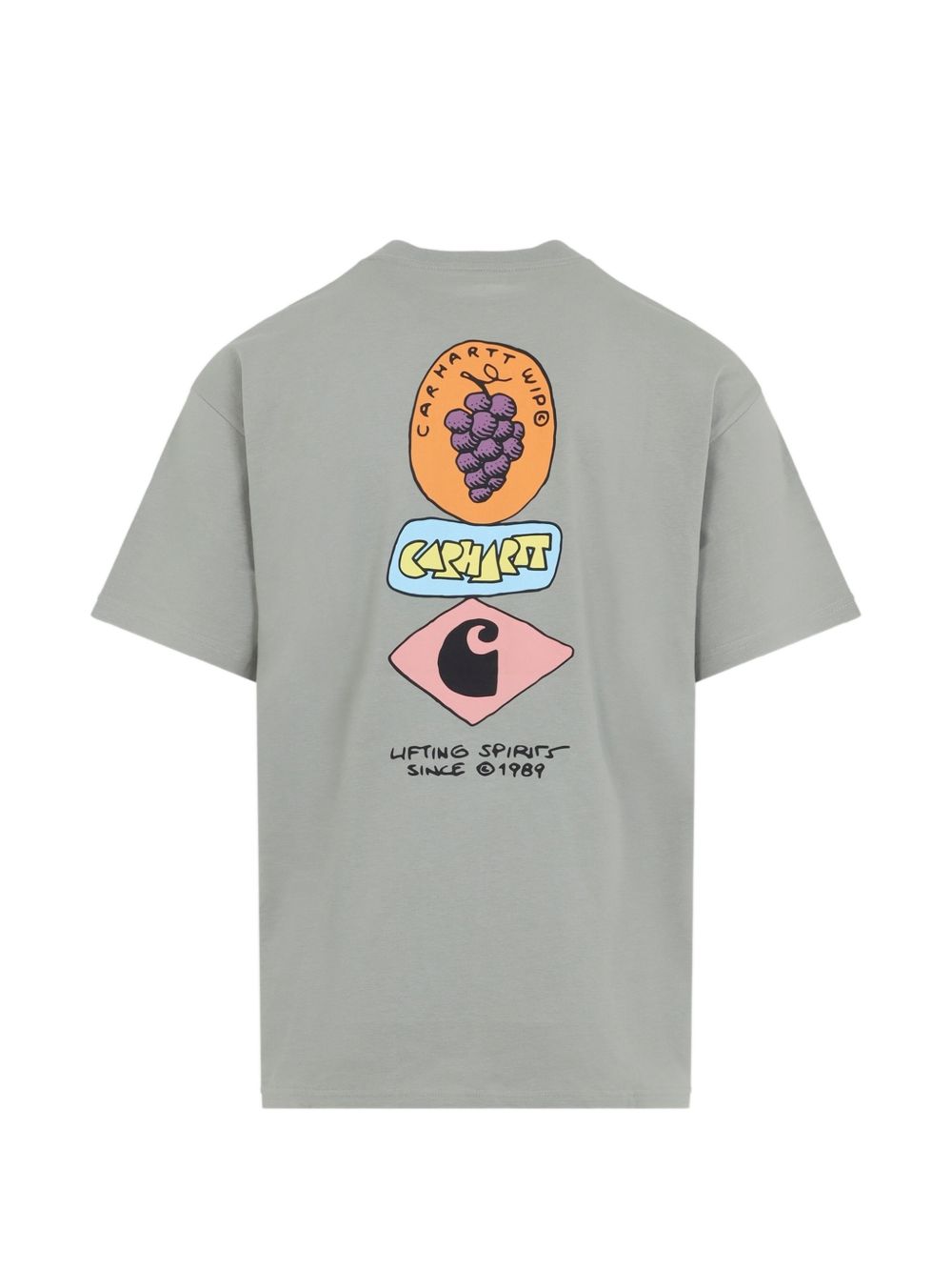 T-shirt Grapes in verde salvia 