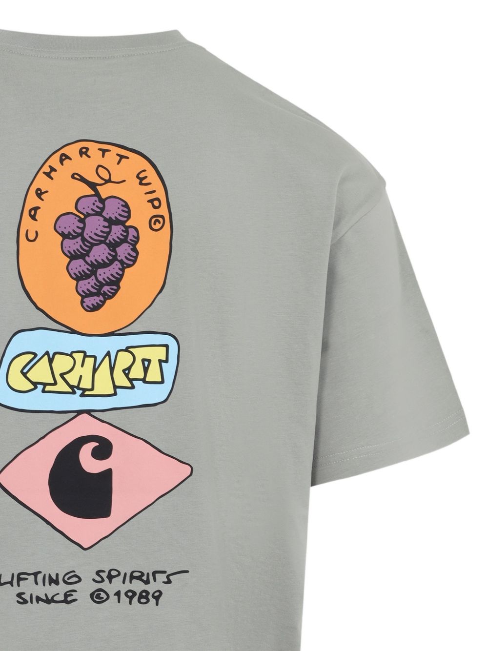 T-shirt Grapes in verde salvia 