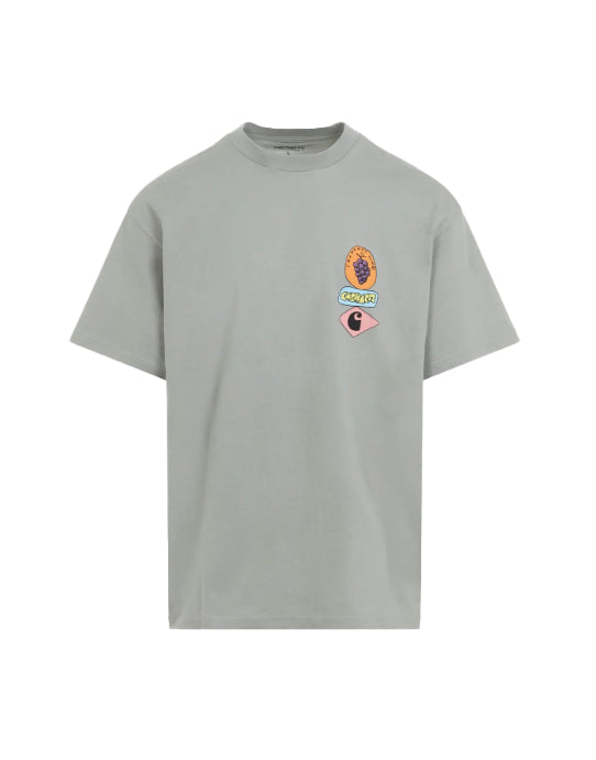 T-shirt Grapes in verde salvia 