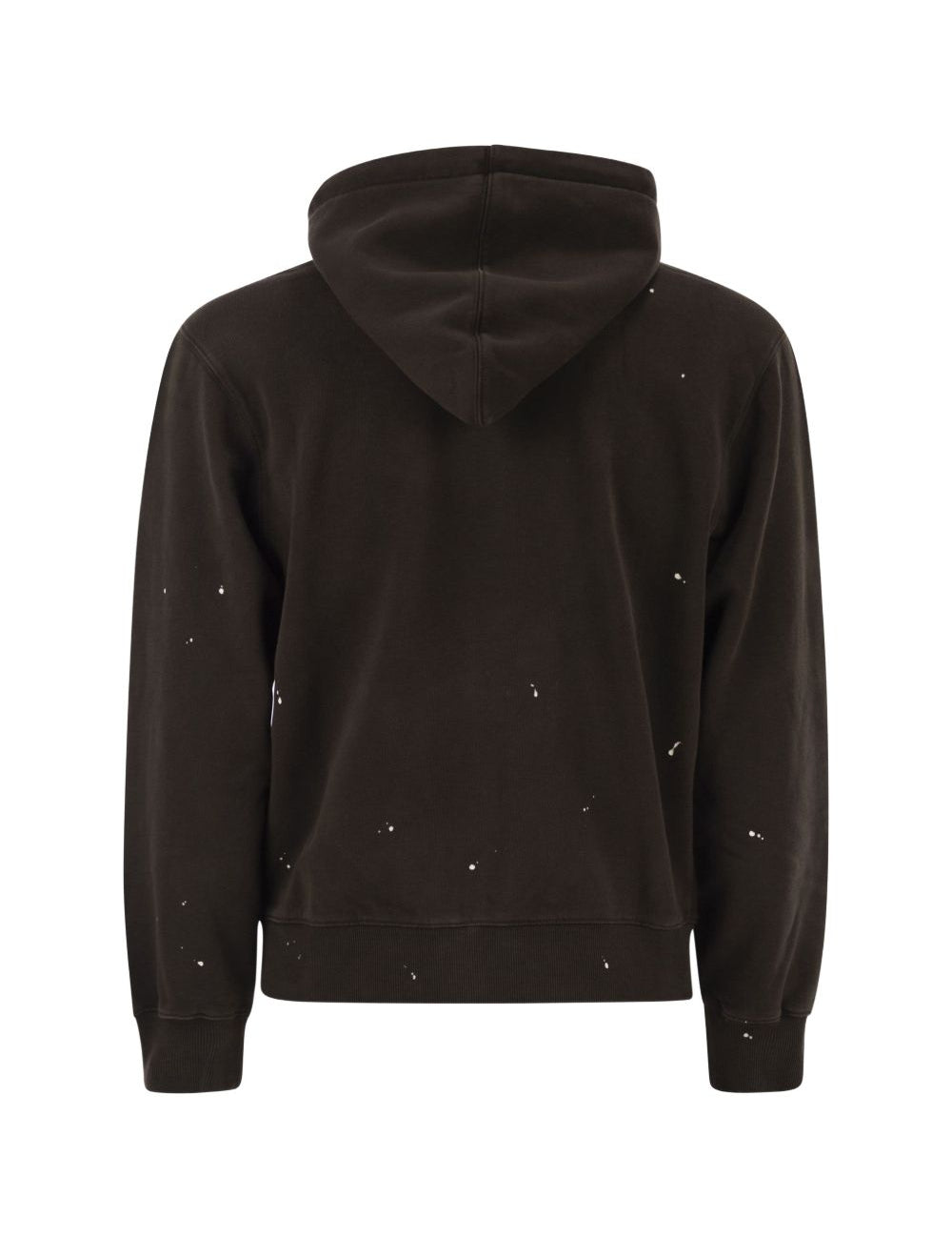 Felpa Painter con logo in marrone 