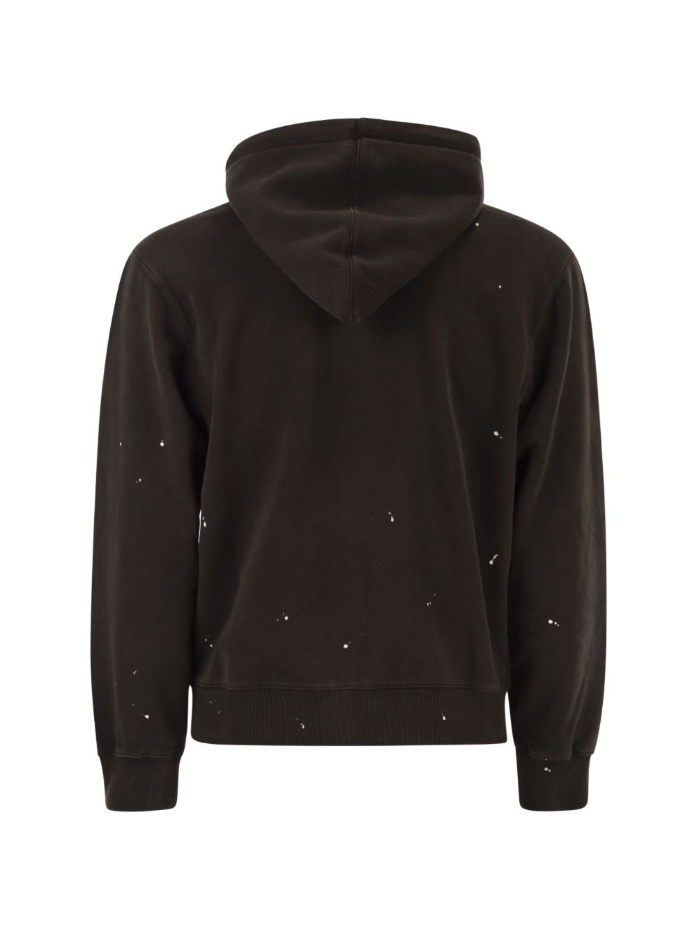 Felpa Painter con logo in marrone 