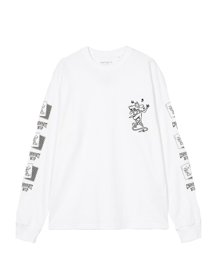 T-shirt playing cards in bianco carhartt wip - donna 