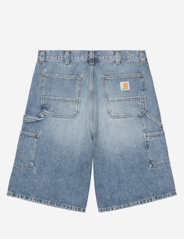 shorts singlee knee in blu carhartt wip - uomo 