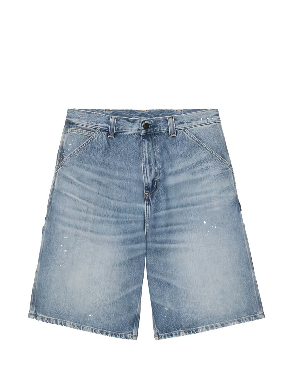 shorts singlee knee in blu carhartt wip - uomo 
