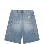 shorts singlee knee in blu carhartt wip - uomo 
