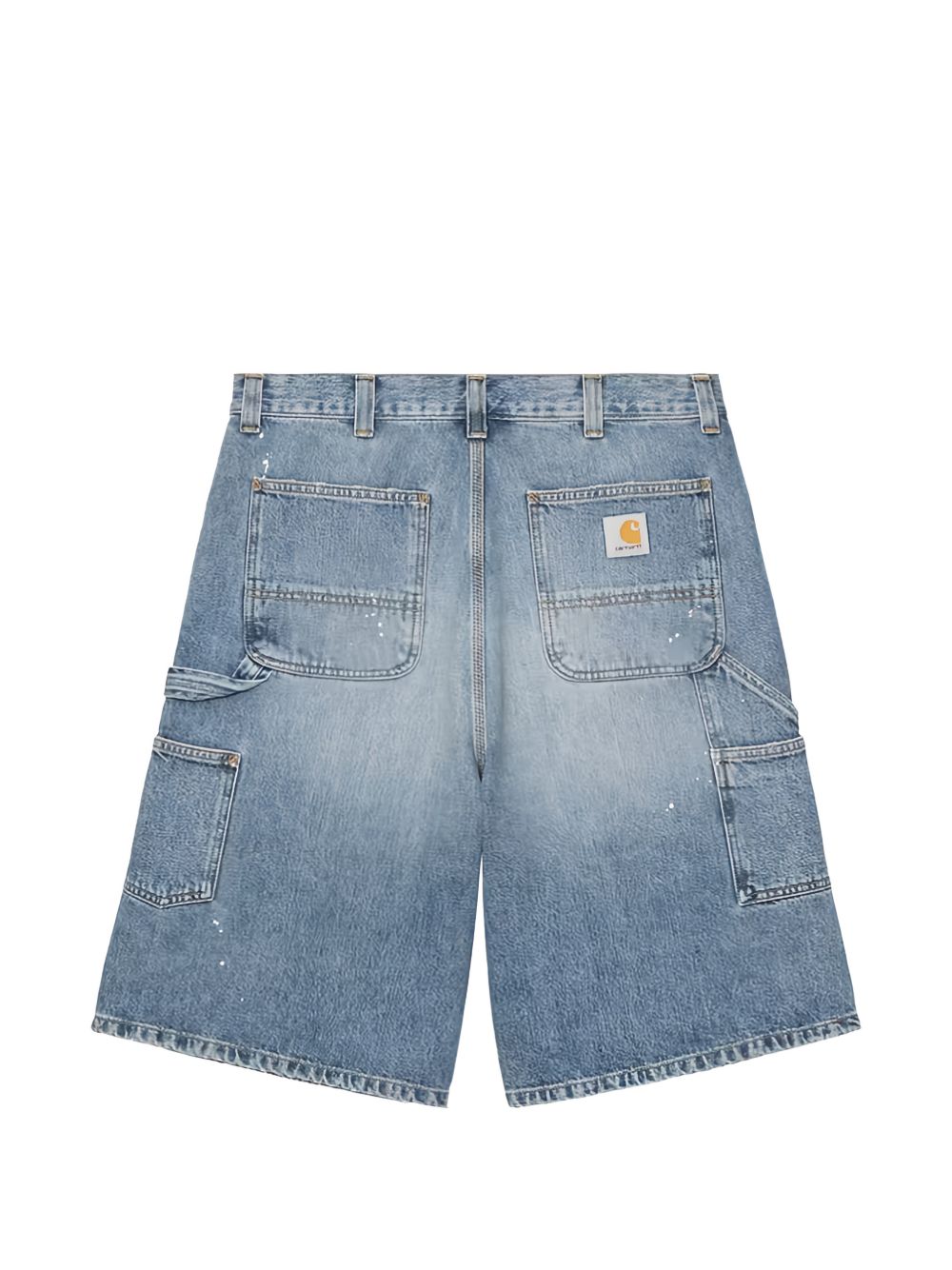 shorts singlee knee in blu carhartt wip - uomo 