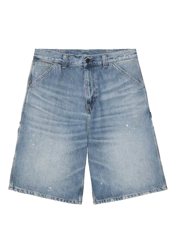 shorts singlee knee in blu carhartt wip - uomo 