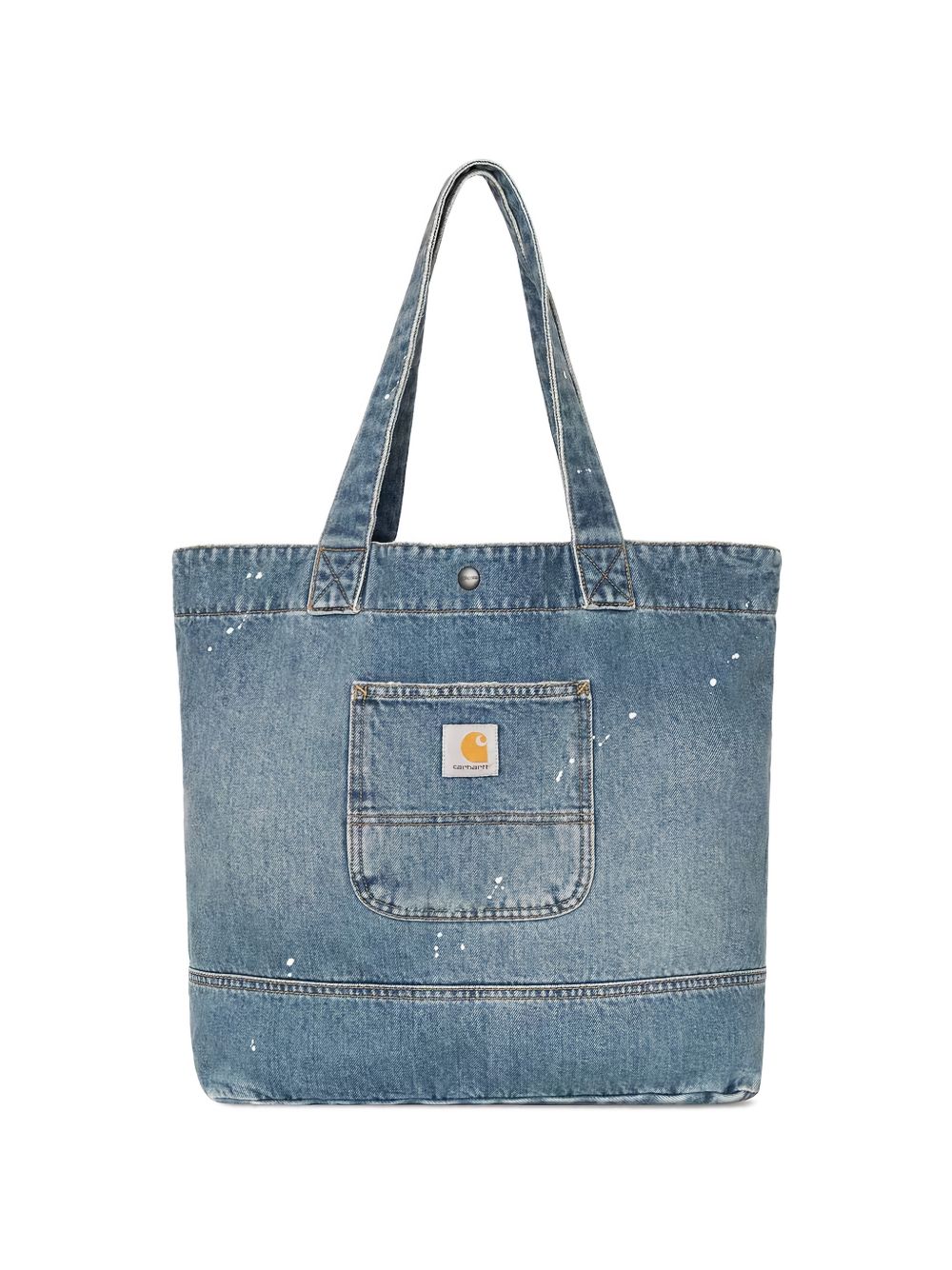 Borsa tote in denim blu 