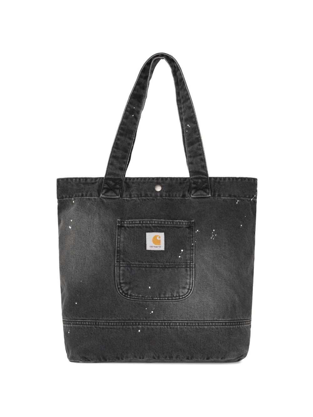 Borsa tote in denim nero 