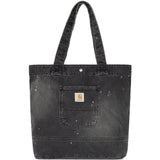 Borsa tote in denim nero 