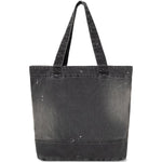 Borsa tote in denim nero 