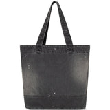 Borsa tote in denim nero 
