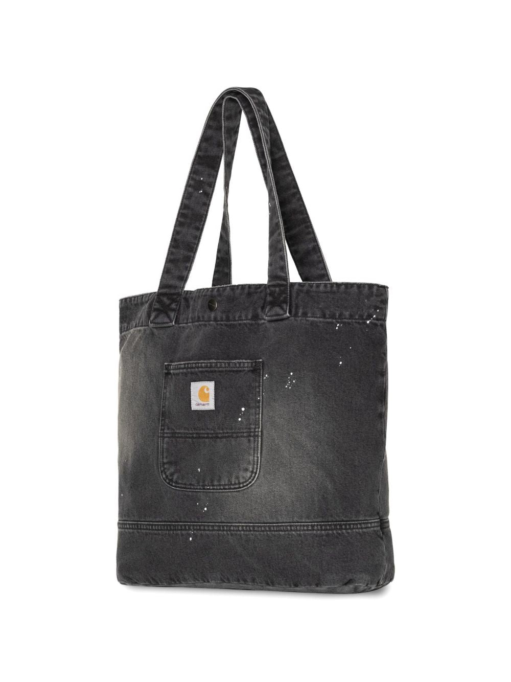 Borsa tote in denim nero 