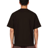 T-shirt Chapter Script in marrone scuro 