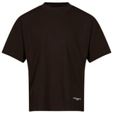 T-shirt Chapter Script in marrone scuro 