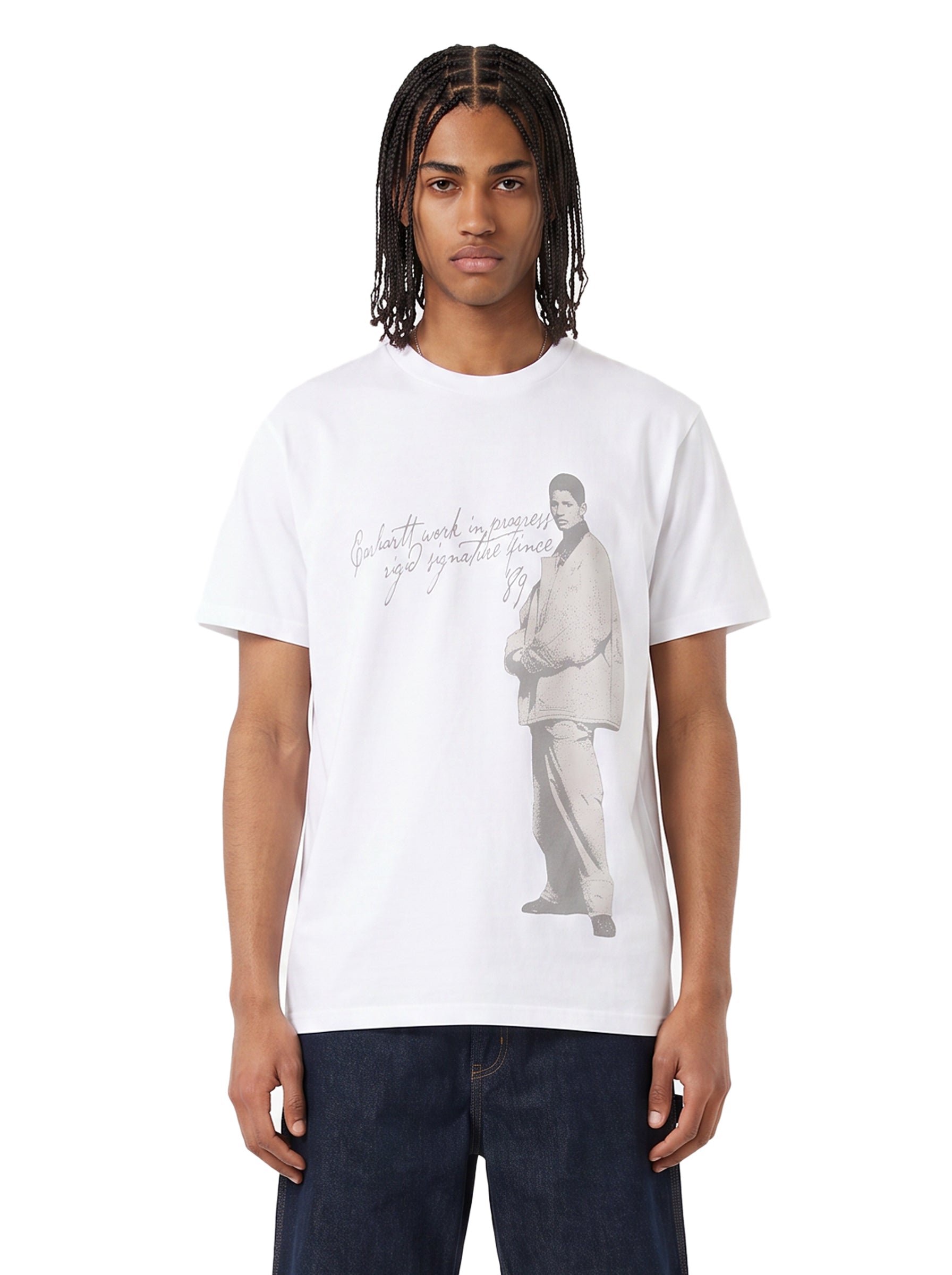 T-shirt Archive 95 in bianco 
