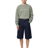 Shorts in denim double knee og in blu 