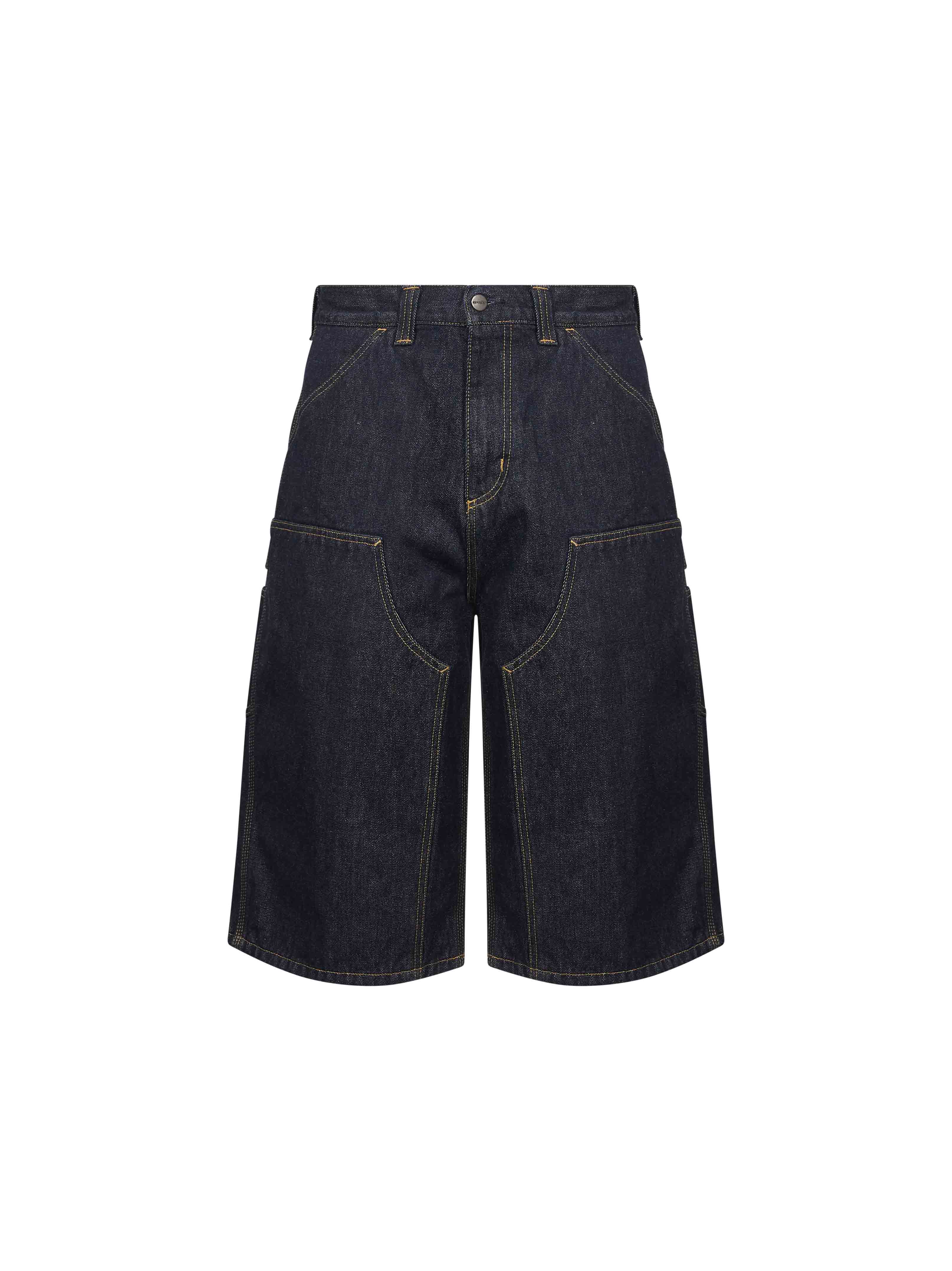 Shorts in denim double knee og in blu 