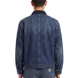 Giacca camicia in denim Oakland in blu 