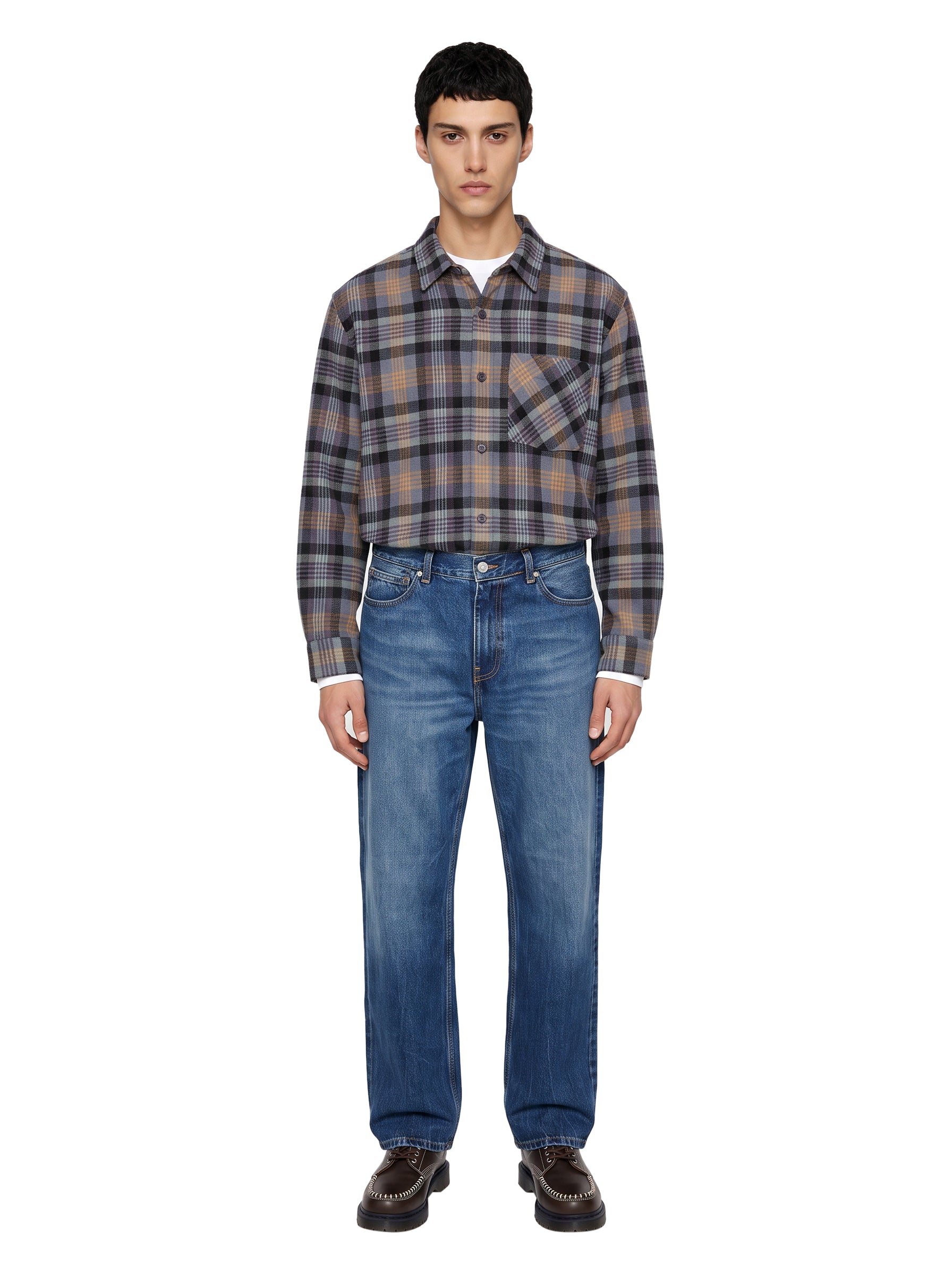 Jeans a gamba dritta payson in blu 