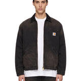 Giacca con zip og detroit jacket in nero 