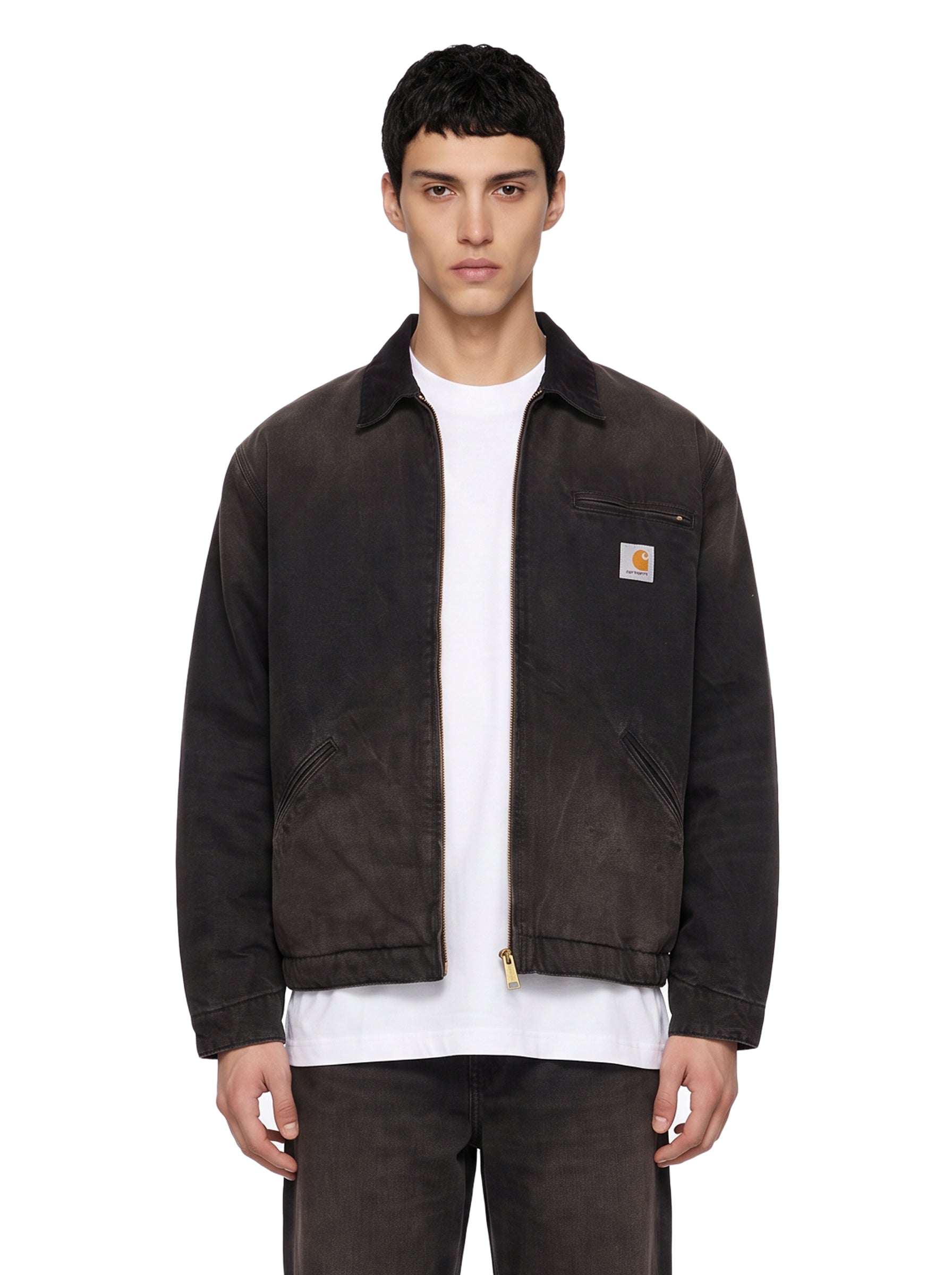 Giacca con zip og detroit jacket in nero 