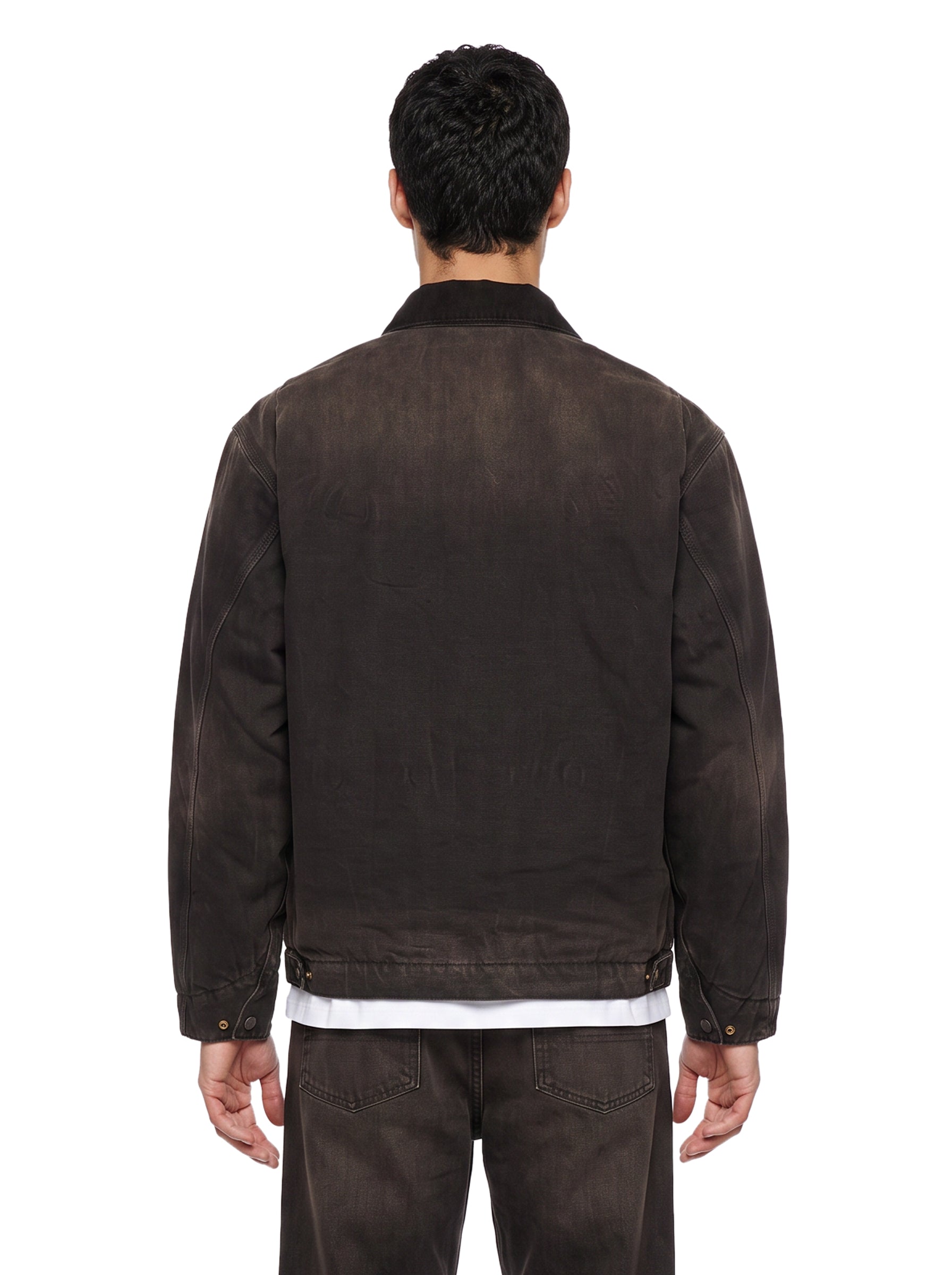 Giacca con zip og detroit jacket in nero 