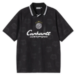 T-shirt terrace football in nero carhartt wip - uomo 
