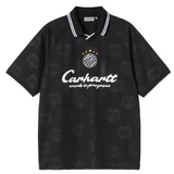 T-shirt terrace football in nero carhartt wip - uomo 