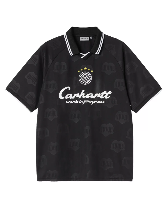 T-shirt terrace football in nero carhartt wip - uomo 