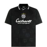 T-shirt terrace football in nero carhartt wip - uomo 