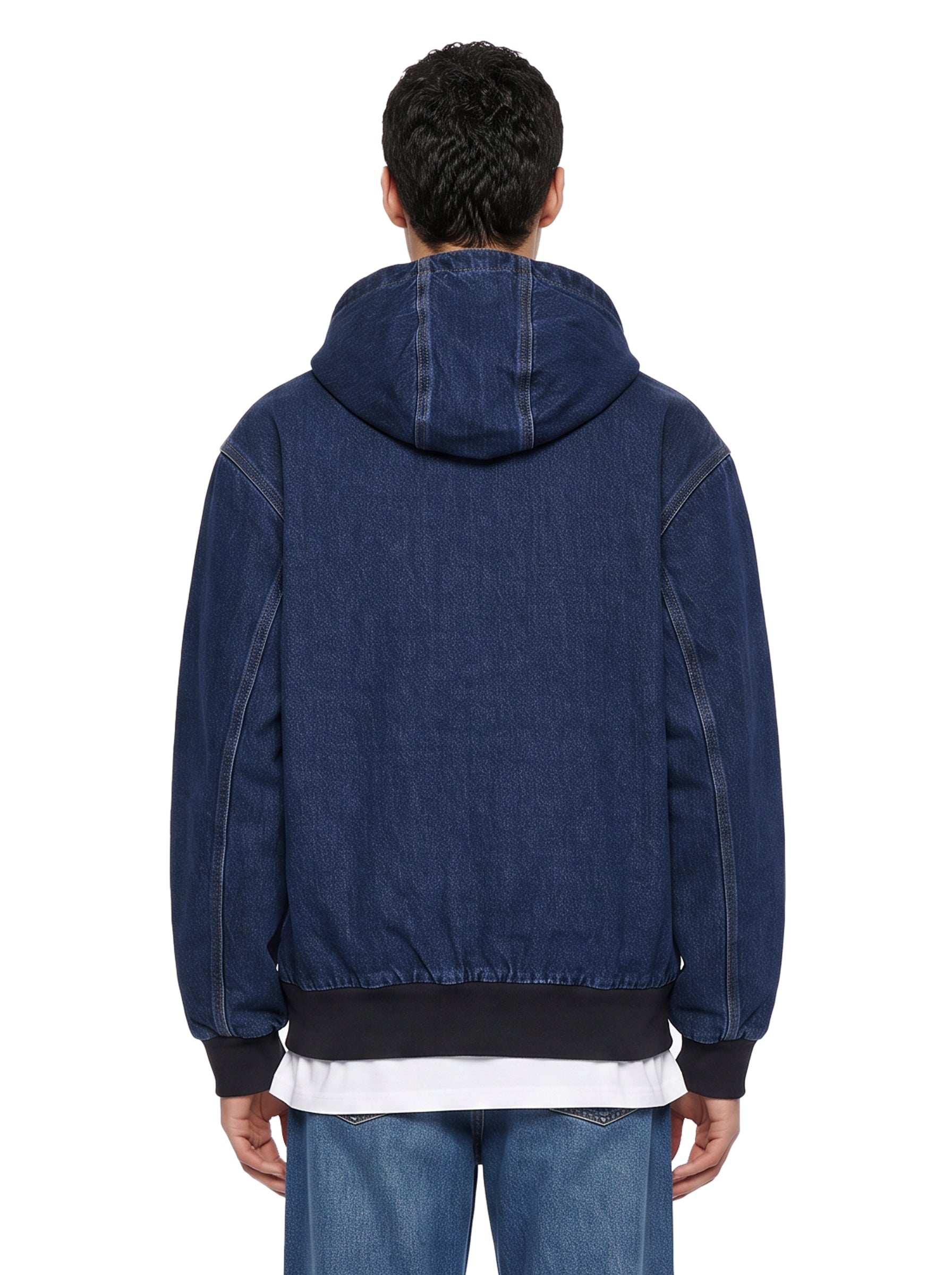 Giacca con zip og detroit jacket in blu 