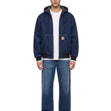 Giacca con zip og detroit jacket in blu 