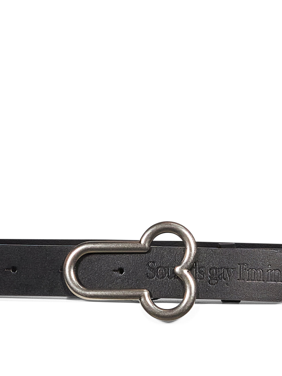 Cintura con fibbia Below The Belt in nero 