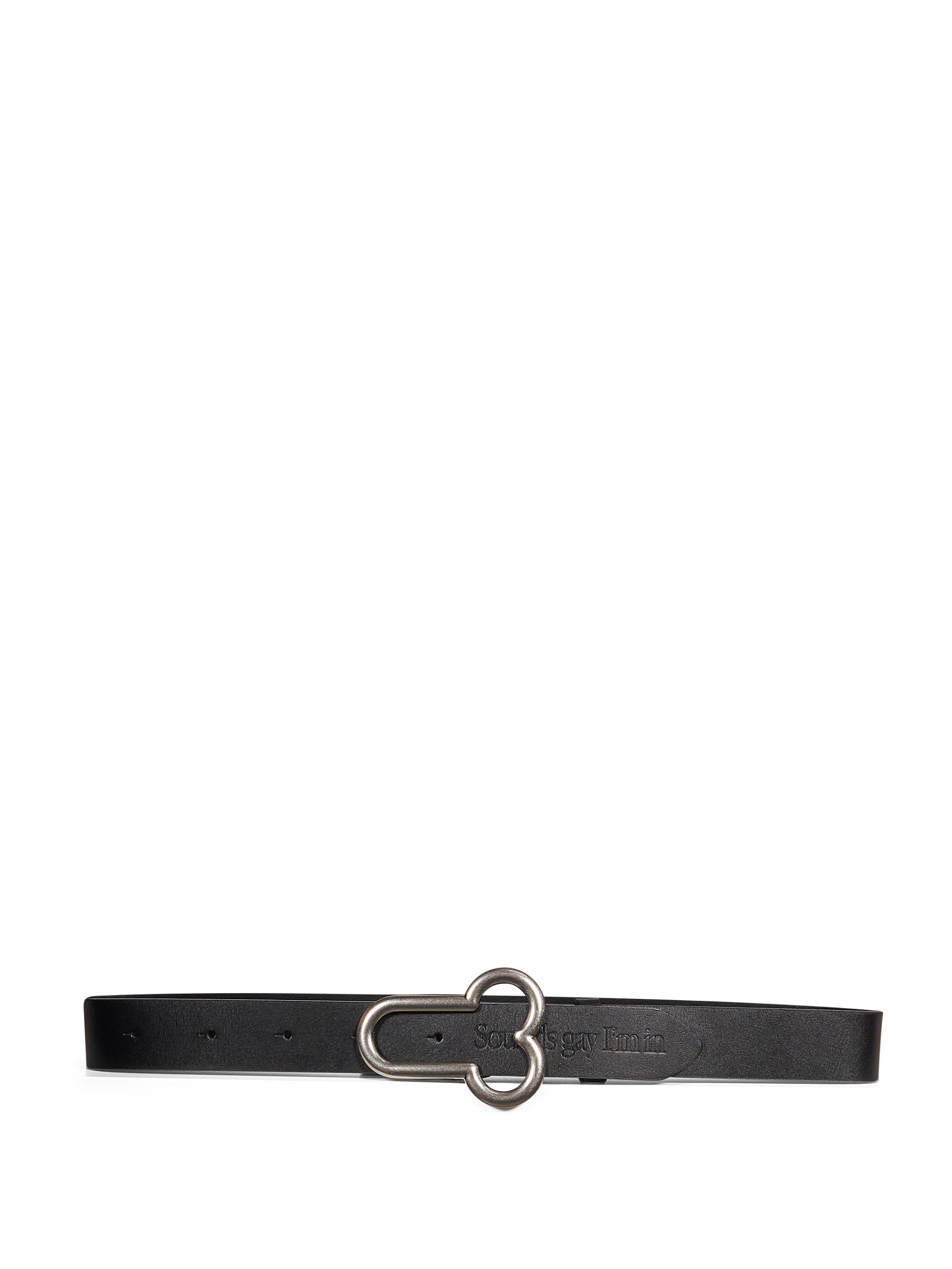 Cintura con fibbia Below The Belt in nero 