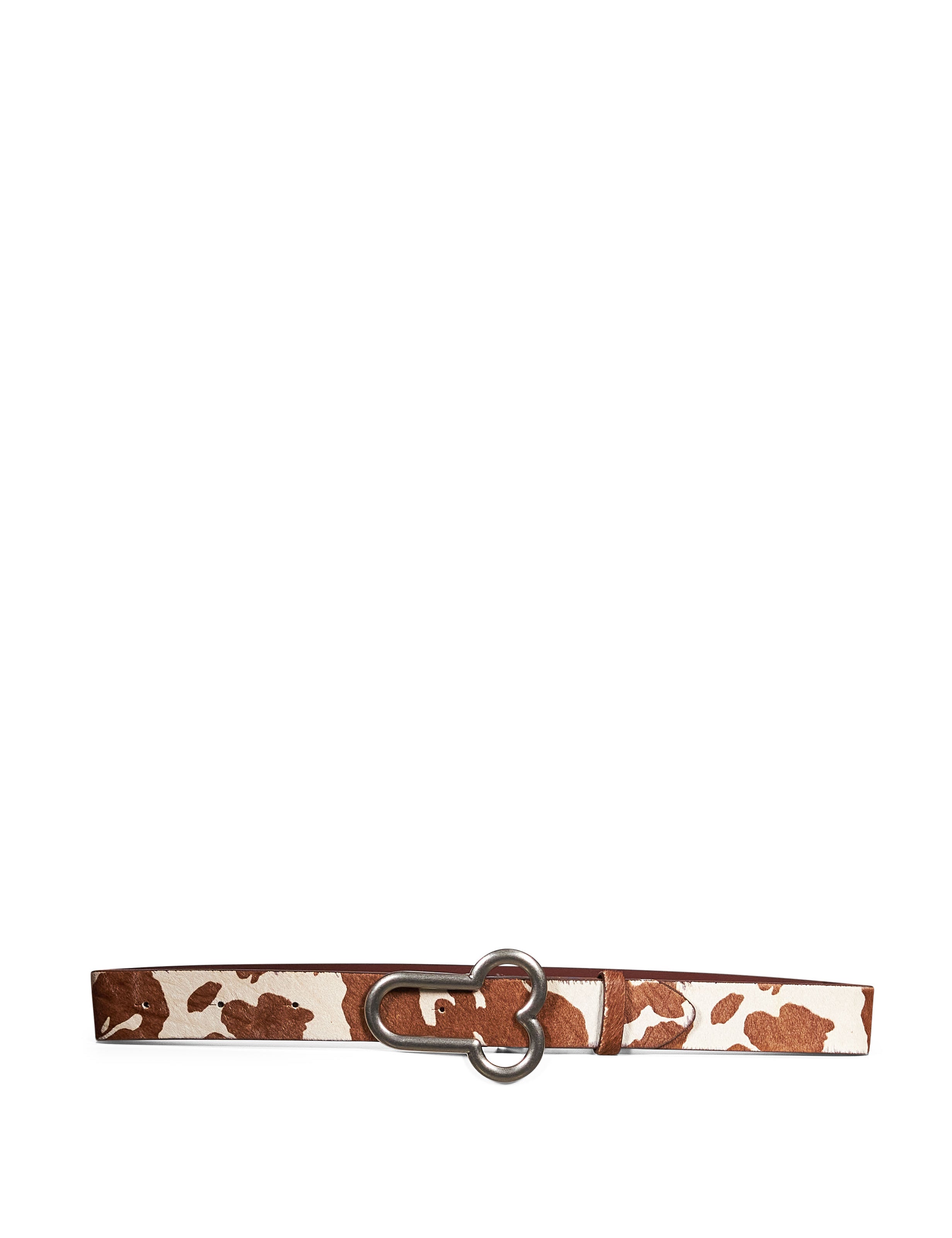 Cintura Below The Belt in bianco e marrone 