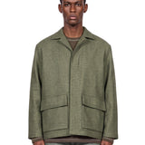 Blouson con tasche in verde 